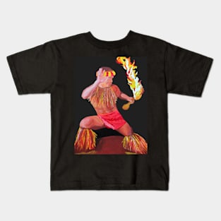 Fire Dancer Kids T-Shirt